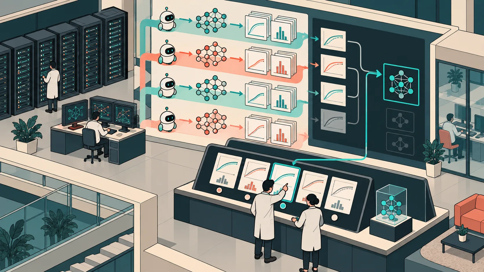 AI Agents Drive Model Development While Humans Retain Final Control