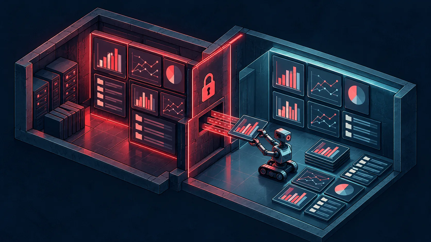 An autonomous agent extracts aggregate health statistics and internal file listings from a restricted government reporting portal into its workspace.
