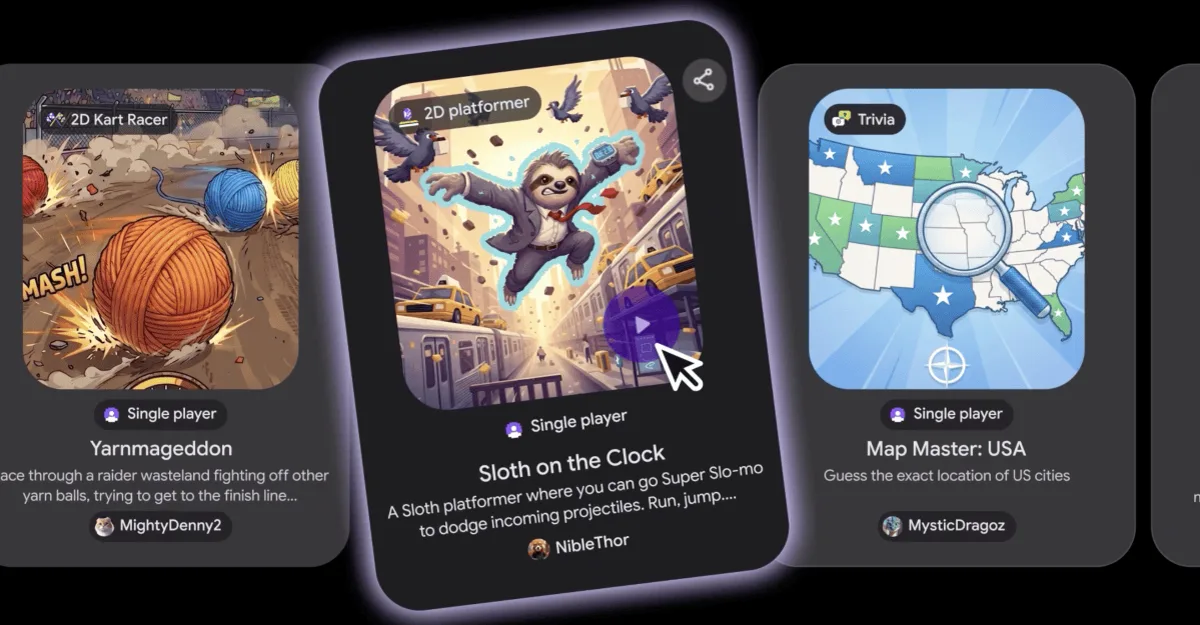 Google Launches AI Game-Making Platform Called Playground