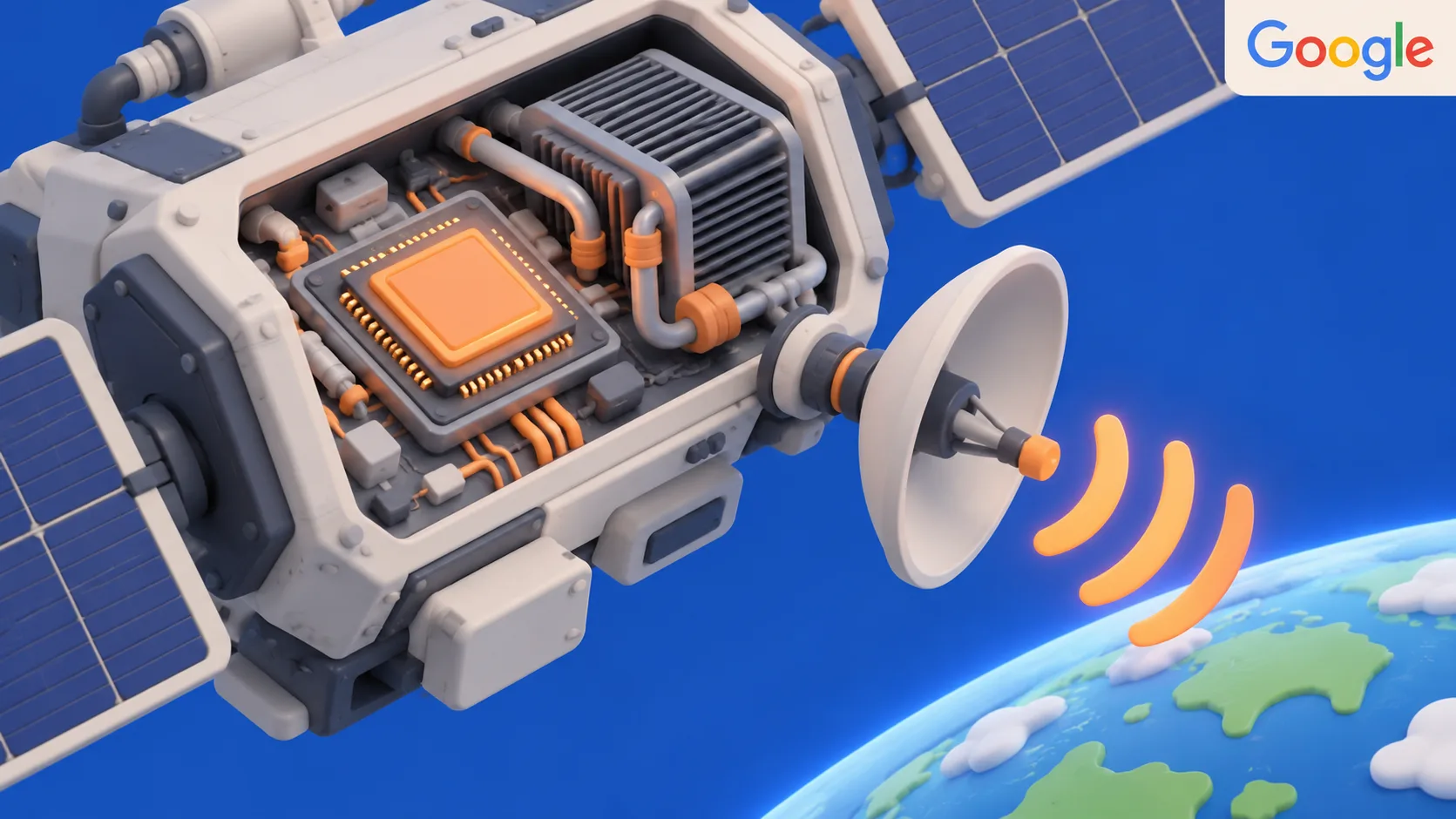Google reports first AI response from Project Suncatcher satellite