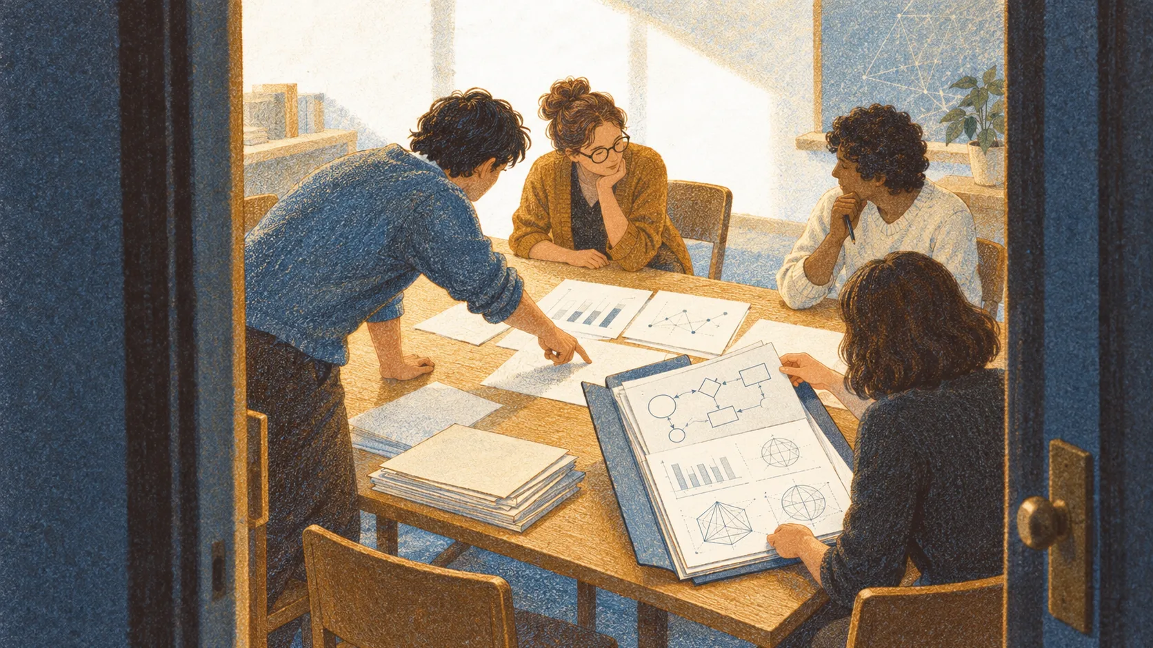 Mathematics advisers assemble disclosure recommendations, bringing reasoning diagrams and computing resource charts together with a mathematical research paper.